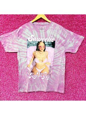 Saweetie Icy Wifey tiedye rap tee size Large